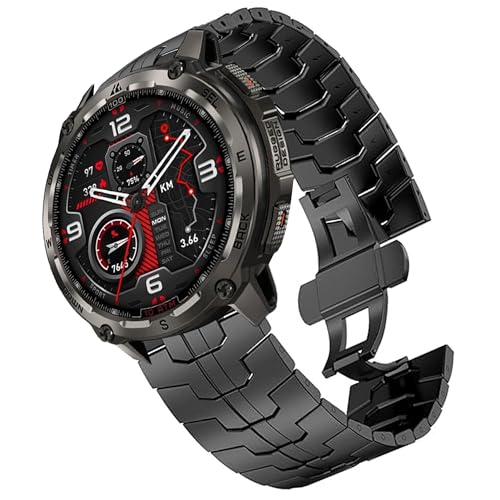 Bracelet montre KOSPET en acier premium Blueshaweu avec maillons réglables