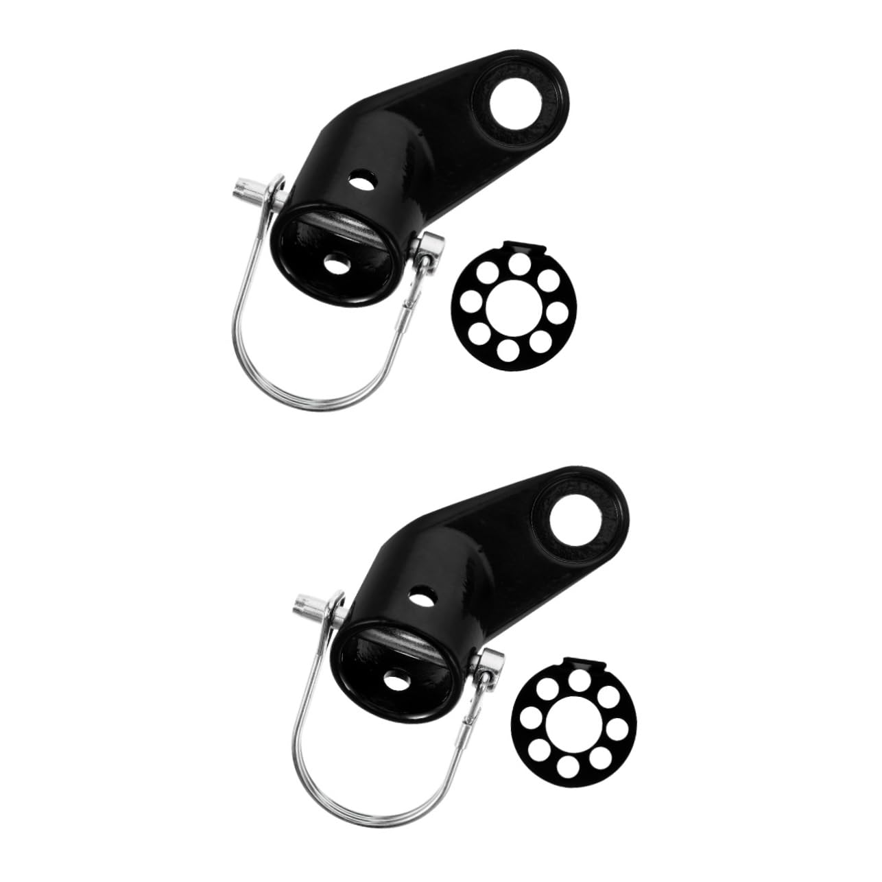 POPETPOP 2sets Bike Trailer Hitch Adapter Connector for Pet Trailers Easy Release Coupler for to Rear Axle Outdoor Use
