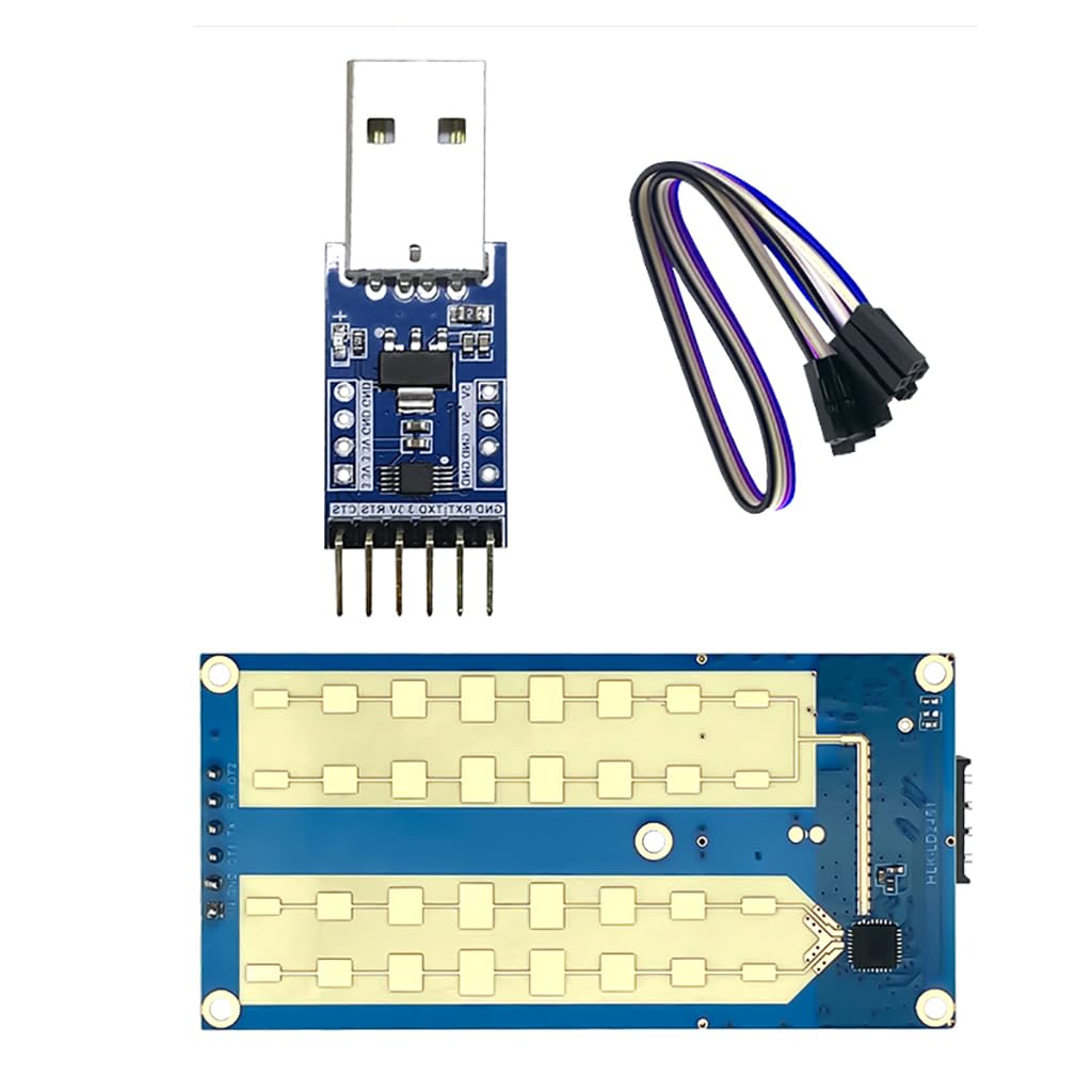 JMT LD2451 24G Módulo de sensor de monitoreo de estado del vehículo y medición de velocidad de onda milimétrica Ra·DAR adaptador (kit de prueba de módulo)