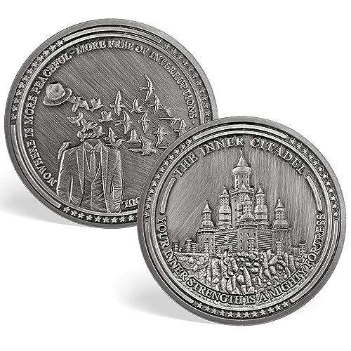 The Inner Citadel Challenge Stoic Coin Reminder Token for Daily Stoic EDC Coin Courage Coins Motivational Gifts The Inner Citadel Challenge Stoic Coin Reminder Token for Daily Stoic EDC Coin Courage Coins Motivational Gifts