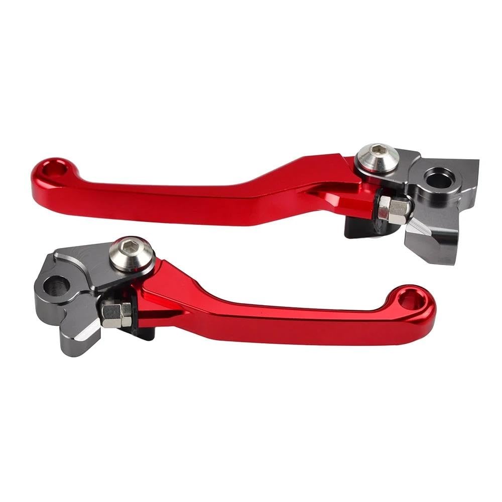 EWRsghRT Brake Clutch Lever for Kawasaki KX250F KX450F 2013-2018 2014 2015 2016 2017 CNC Pivot Brake Clutch Lever(Red)