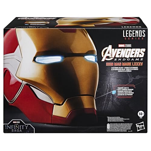 Marvel Legends Series Iron Man Premium Electronic Helmet with Light FX, Avengers: Endgame Adult Collectible Roleplay Gear - Image 3