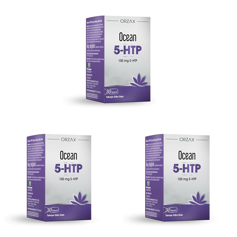 Orzax Ocean 5-Htp 100 Mg 30 Kapsül (3 paketi)