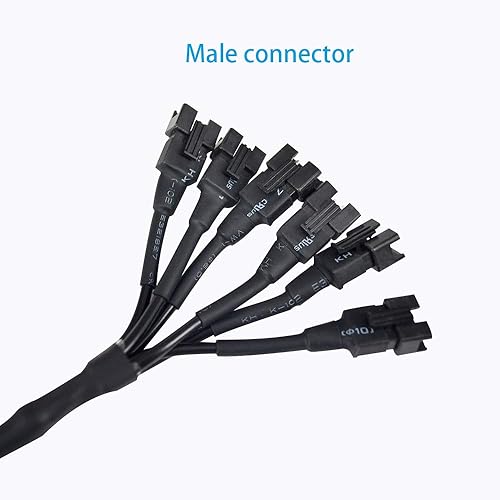 Miniatura 3 de 2 piezas de cable divisor en Y de 6 vías para uso con 5050 LED SMD RGB neón kits de acento para LED motocicleta ATV coche luz multicolor tira de neón
