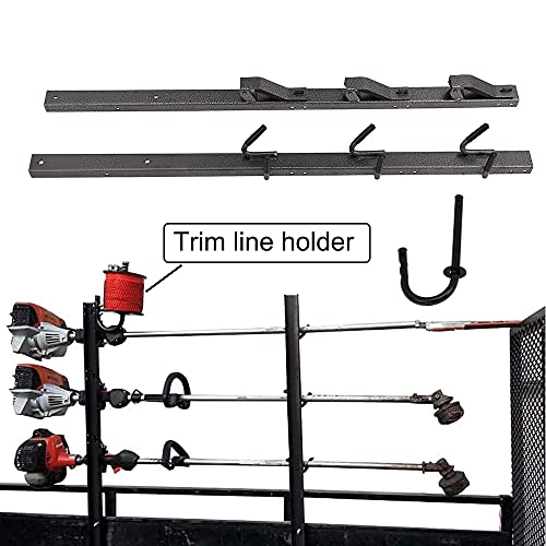 vikofan 3 Place Trimmer Rack Weedater Rack with Locks Fit for Landscape Enclosed Truck and Trailer - Thumbnail 5