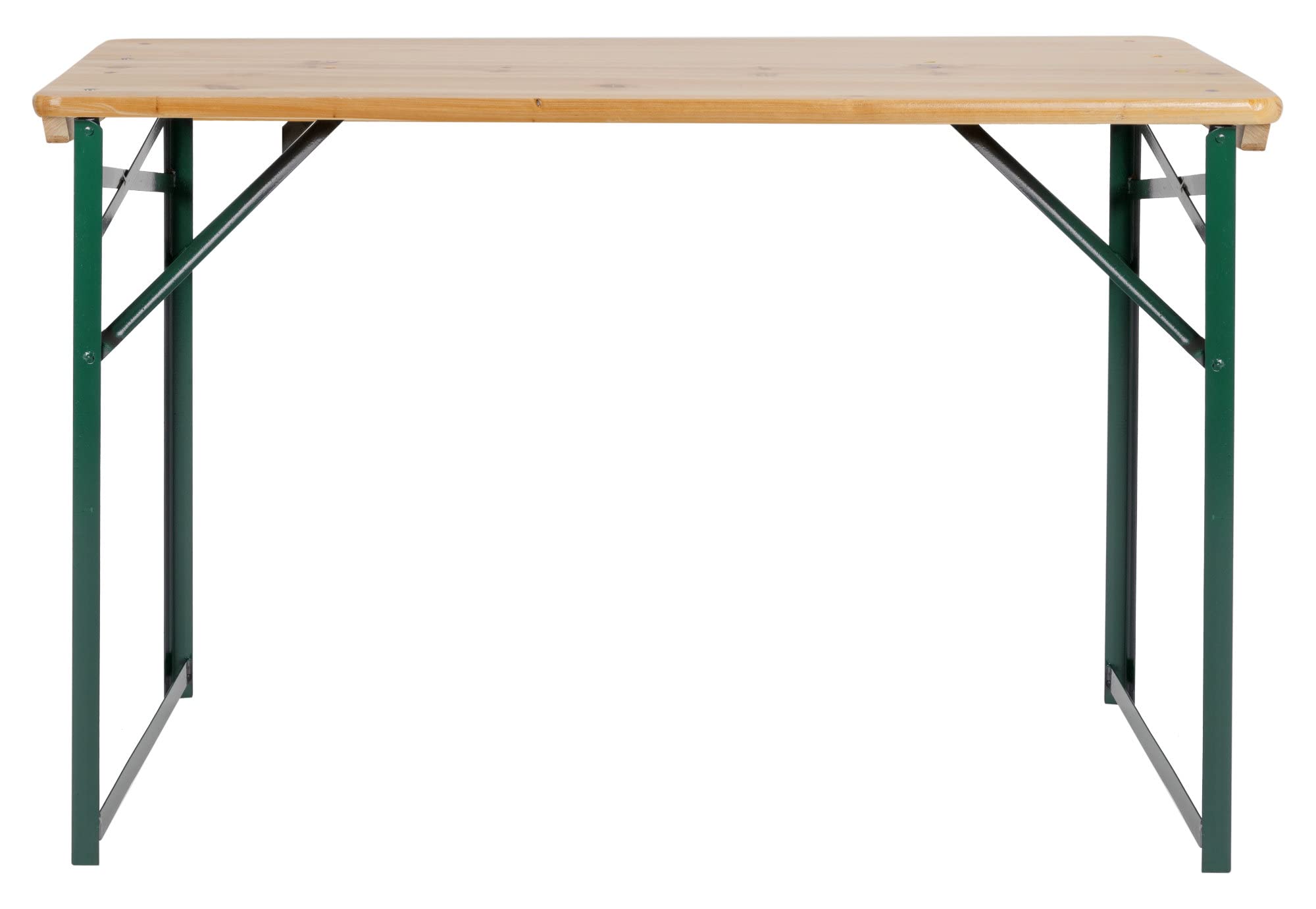 Stagecaptain BBT-119 Hirschgarten Bierzelttisch 119 cm - Robuster, kurzer Biertisch (119 cm lang) - Lackierte Oberfläche - Zusammenklappbar - Einfach zu verstauen und transportieren