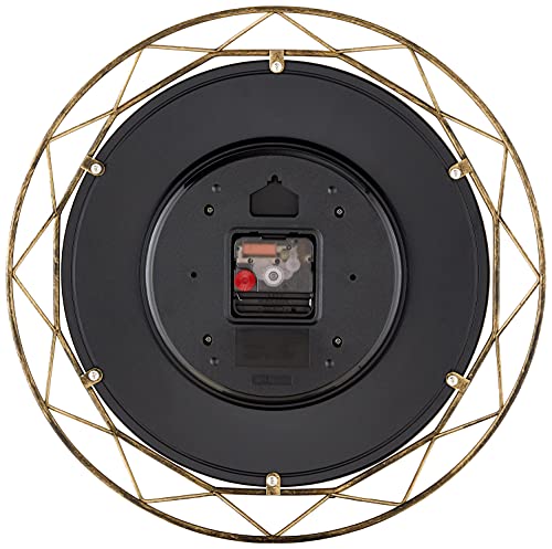 Bulova Clocks C4834 Luxfer Prism 14 Inch Frank Lloyd Wright Inspired Wall Clock #TOP2