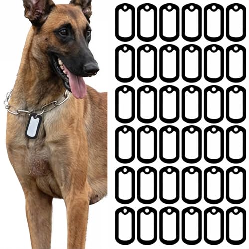 Housses de protection pour plaques d'identification de chien et chat Barnes Mute en noir x36