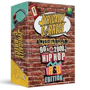 Lyrically Correct 90’s and 2000’s Hip Hop and R & B Music Trivia Card Game |Multi-Generational Family Gatherings, Adult Game Night and Fun Trivia