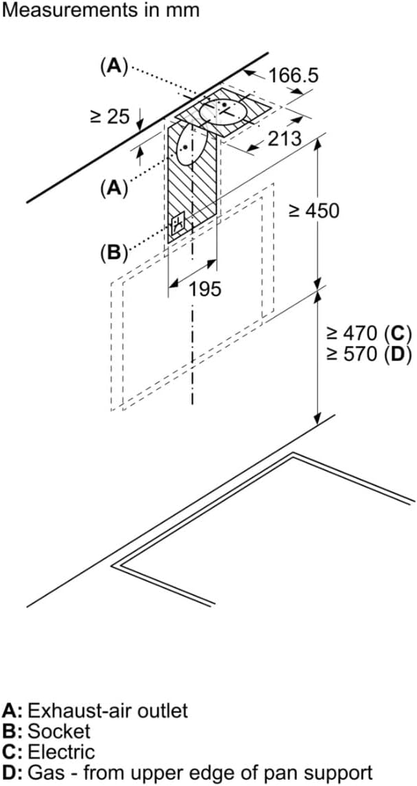 Technical drawing showing product dimensions in millimeters