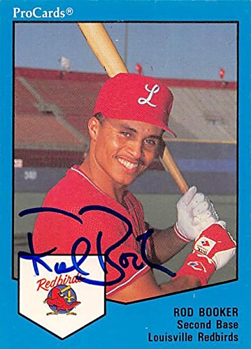 Autograph Warehouse 344298 Rod Booker Autographed Baseball Card - Louisville Redbirds 1989 ProCards No. 1264 Minor League Rookie