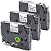 Produktbild B-T 3x Kompatible Schriftband als Ersatz für Brother TZe-231 TZ231 TZ-231 Tze Schriftbänder 12mm x 8m für Brother P-Touch P300BT Cube PT 1000 H107B E110 H101C H200 1080 D400 E500VP H105 D600VP H100R