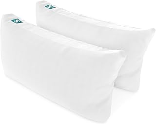 Sleepgram 2-Pack Cooling Bed Pillows & Removable Cover for Sleeping Sets, King Size - Adjustable and Washable Bedding Pillow Set for Comfortable Sleep