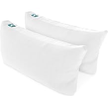 Sleepgram 2-Pack Cooling Bed Pillows & Removable Cover for Sleeping Sets, King Size - Adjustable and Washable Bedding Pillow Set for Comfortable Sleep