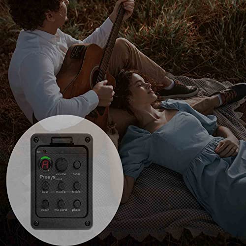EQ Préamplificateur 3 Bandes Micro pour Guitare Acoustique Égaliseur Une Bord du préampli Pickup Tuner Guitare Tool – vue 7