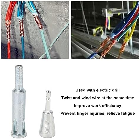 Miniatura 3 de Herramientas de torsión de alambre Pelacables eléctricos y herramienta de alambre de conector rápido para conductores de taladro eléctrico