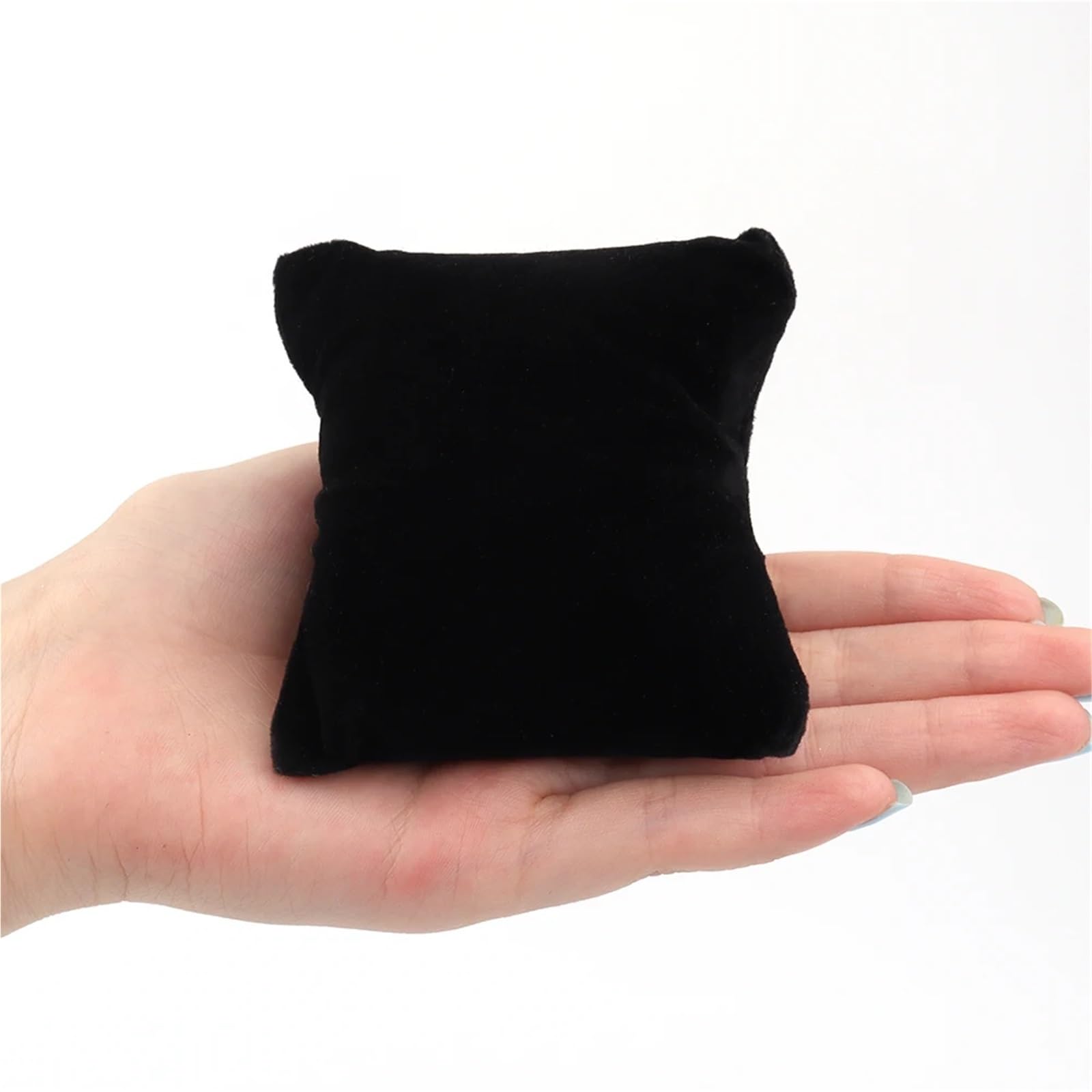 Yangshe 20Pcs Jewelry Pillow Stand Velvet PU Leather Holder Organizer Bracelet Case Bangle Anklet Watch Display Photography Prop
