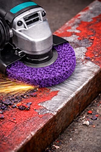 Q-Tools® CSD scheibe 125mm | 1 Stück | Grobreinigungsscheibe | Schleifscheibe für Winkelschleifer 125 | Polierscheibe Winkelschleifer | einigungsscheibe | Schleifscheiben 125mm Winkelschleifer