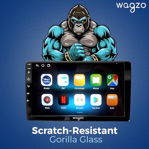 Image of Wagzo Car Android System Touch Screen 9 Inch| TS9Pro Car Android Player|4GB /64GB|4th Gen|4Core|IPS Display|GPS & Bluetooth|WiFi & FM| Steering Control| LED Camera Included with Car Music System