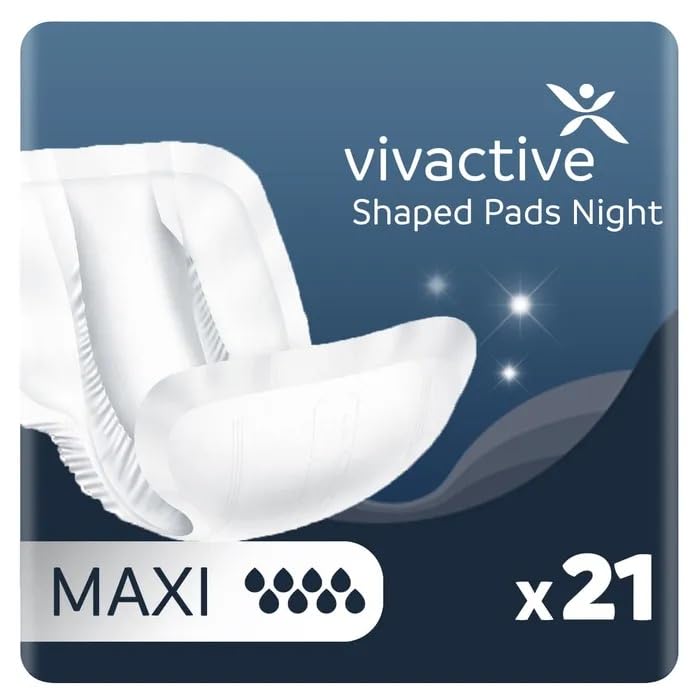 Vivactive Geformte Binden Night Maxi, 3500 ml, 21 Stück