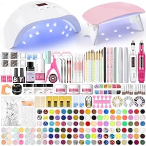 Acrylic nail kit with Drill and U V Light Nail Kit and Acrylic Nail Kit for Beginners with Everything Professional Nail Kit