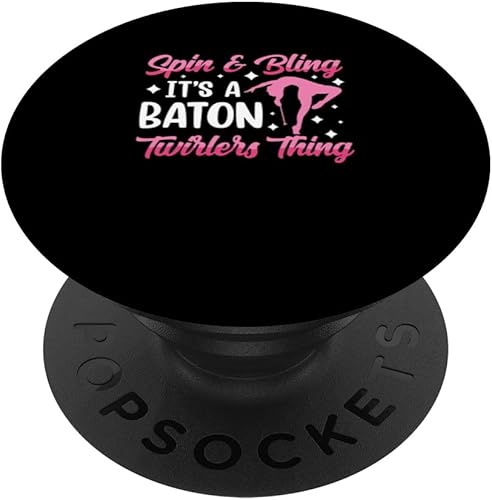 Twirler Majorettes Spin and Bling Twirler Baton Twirling PopSockets Swappable PopGrip