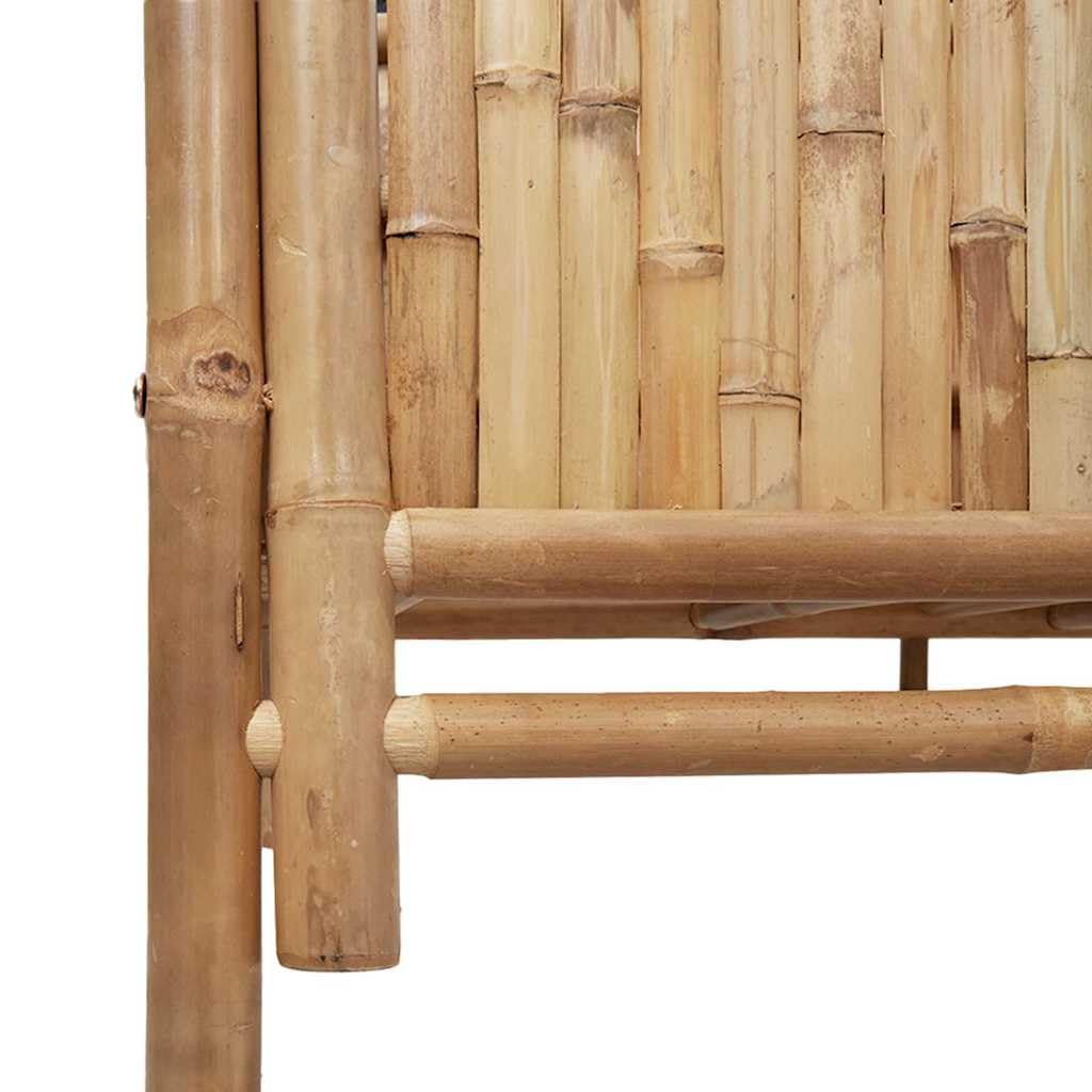 Hochbeet Braun aus Bambus 90 x 35 x 70 cm Pflanzgefäß für Balkon Terrasse Garten Outdoor winterhart frostfest mit Montage