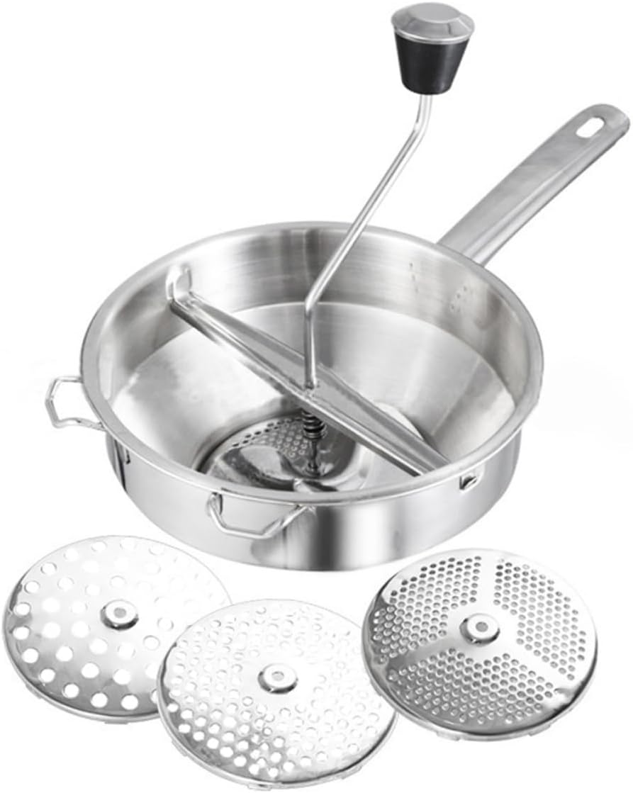 IMIKEYA 1Pc Stainless Steel Food Blender for Vegetable and Fruit Cooking Making Tool with Comfortable to Clean Disassembly for Kitchen Use