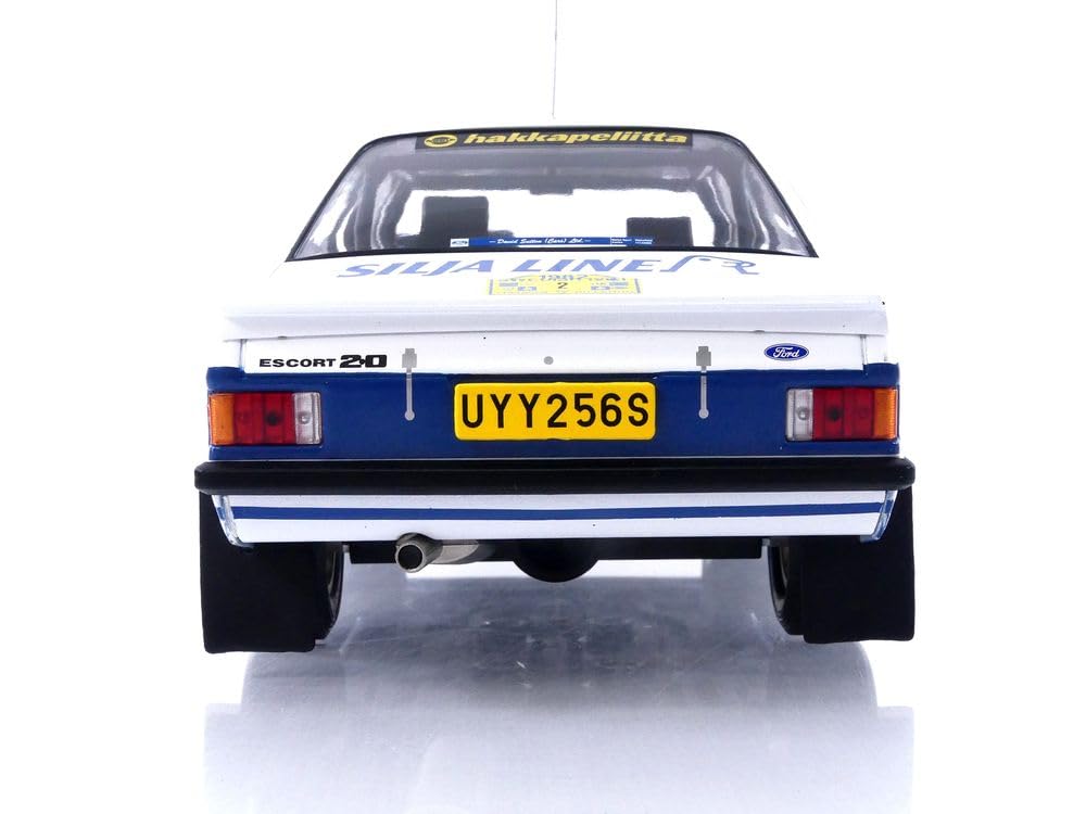 MODELLINO IN SCALA COMPATIBILE CON FORD ESCORT MK II RS 1800 N.2 RALLY SWEDEN 1977 VATANEN/HARRYMAN 1:18 IXO MODEL 18RMC142
