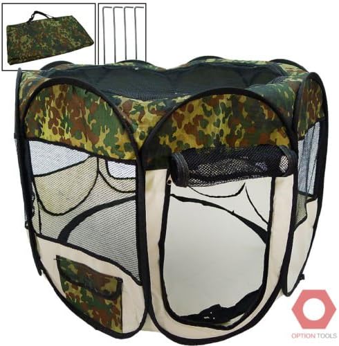 X-Large 57" 2-Door Camo Pet Playpen Dog Puppy Soft Exercise Kennel Crate Cage XL