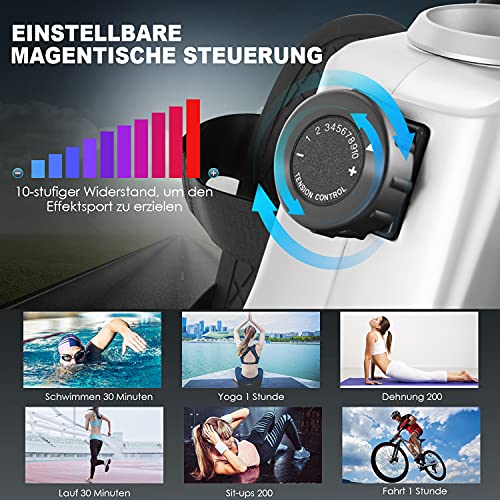 Profun Rudergerät für zuhause,2022 Rudergerät mit Tablet-Halterung & leises, Rower mit Multifunktions 10 Stufen… – Bild 3