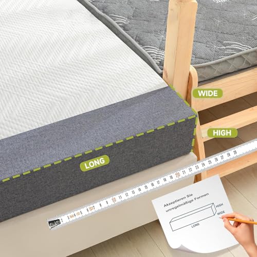 EXZFW Benutzerdefinierte Bettlückenfüller Matratzenverlängerung Matratzenkeil Nach Maß Lückenfüller Matratze Matratzenfüllkissen Langbett Lückenfüller für Einzel/Doppel/Kingsize Betten,Liebesbrücken