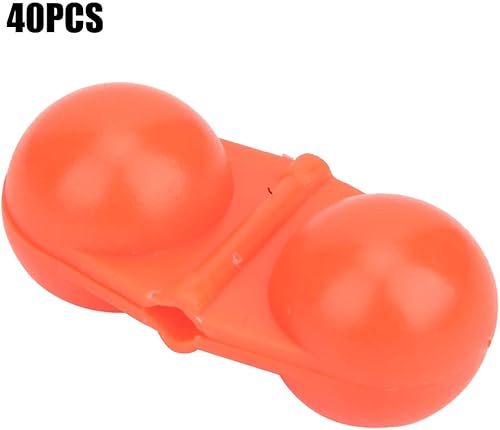 Miniatura 2 de Keen so - 40 piezas de pesca doble sonajero, portátil ABS doble sonajero de pesca en el mar, accesorio para atraer peces