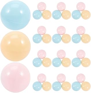 BESPORTBLE Bolas De Poço De Bola 100 Peças Bolas De Plástico À Prova De Esmagamento Pérola Bolas De Jogo Para Crianças Bolas De Brinquedo Macaron Oceano Bolas 2. 16 Polegadas