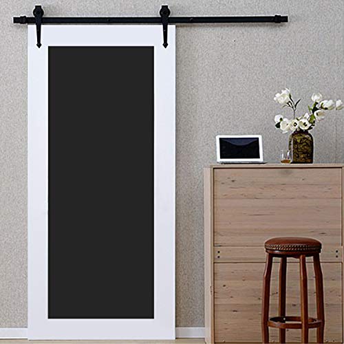 HYD-Parts 6.6ft Sliding Barn Door Hardware,Barn Door Kits for Home Kitchen Decoration (6.6 Foot Arrow Shape Hanger)