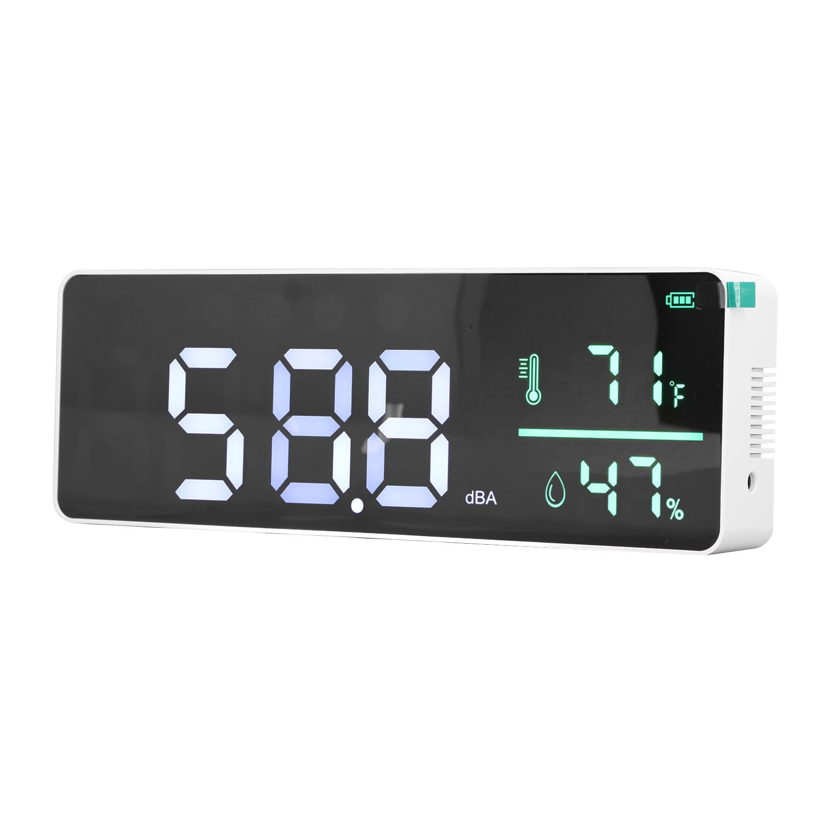 Noise Decibel Meter,Wall 3 In 1 Decibel Meter, Sound Level Reader Mounted Sound Level Meter 3 In 1 Sound Meter Humidity and Temperature Meter