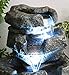 Primrose Shubunkin- Fuente con cascada a 4 niveles con iluminación LED, 36...