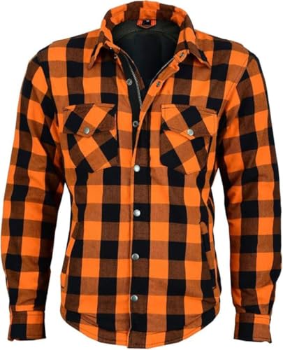 Veste de moto grande taille 7XL homme chemise flanelle contre le vent avec protection motard