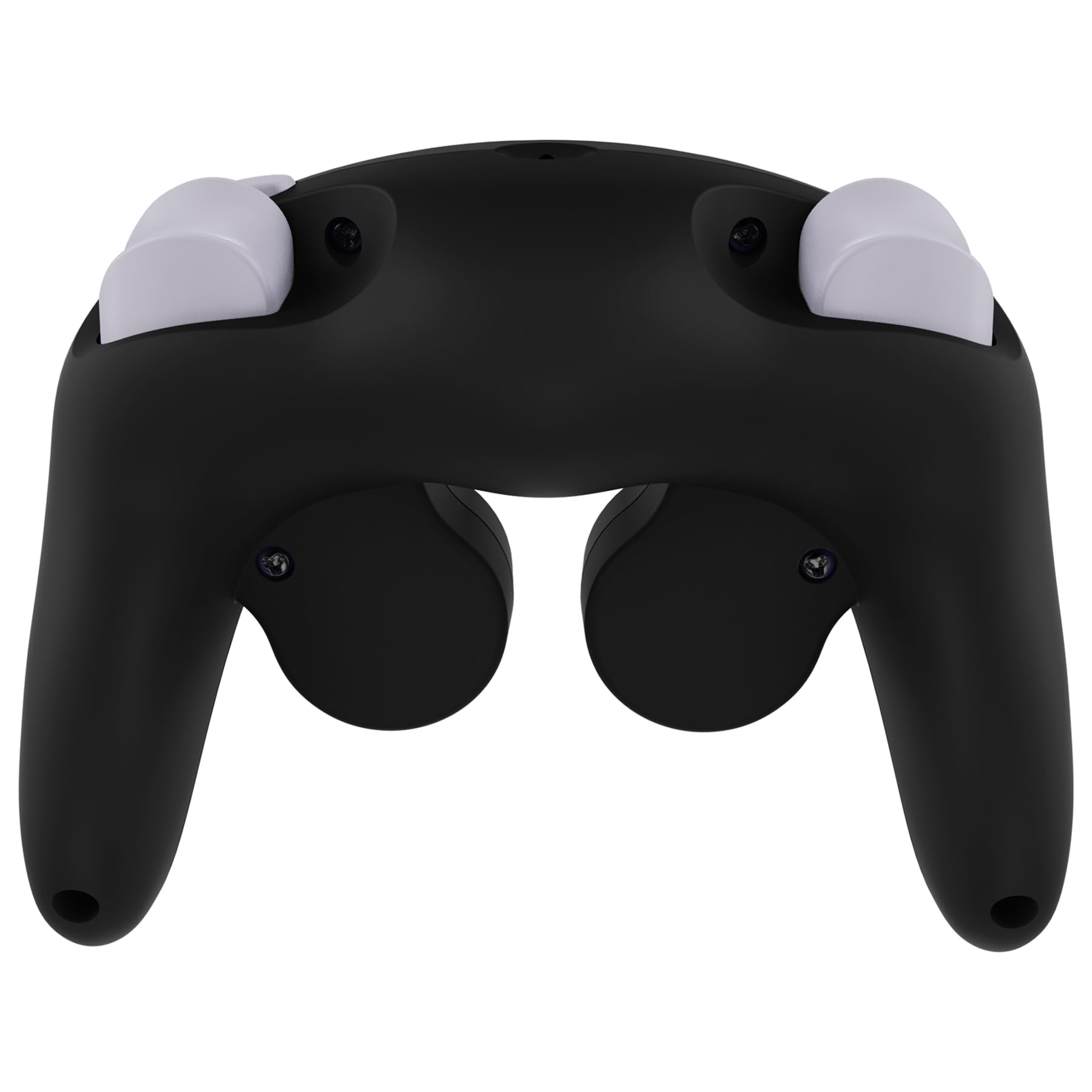 eXtremeRate Coque pour Nintendo Gamecube Manette, Coque de Remplacement avec Boutons pour Nintendo Gamecube Manette， Controller Non Incluse， Noir