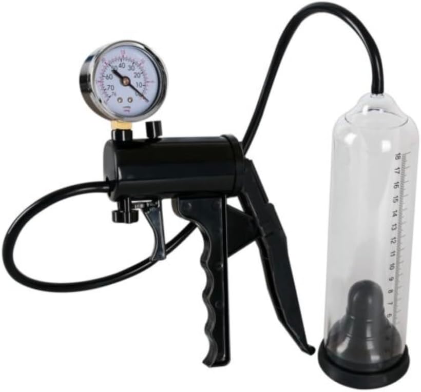 Enhancement Power Pump with Pressure Gauge for Men