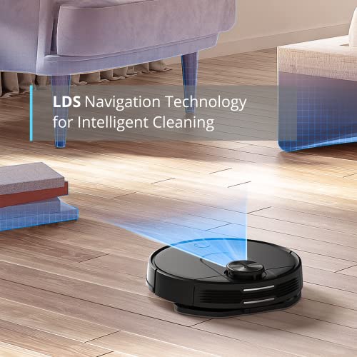 VIOMI-V2-Max-Robot-Aspirador-Navegacion-Lidar-Aspiracion-2400Pa-Limpieza-Personalizada-Control-MiHome-AppAlexaGoogle-Aspira-y-Lava-para-Limpieza-DomesticaPelos-AnimalesCabello-Negro