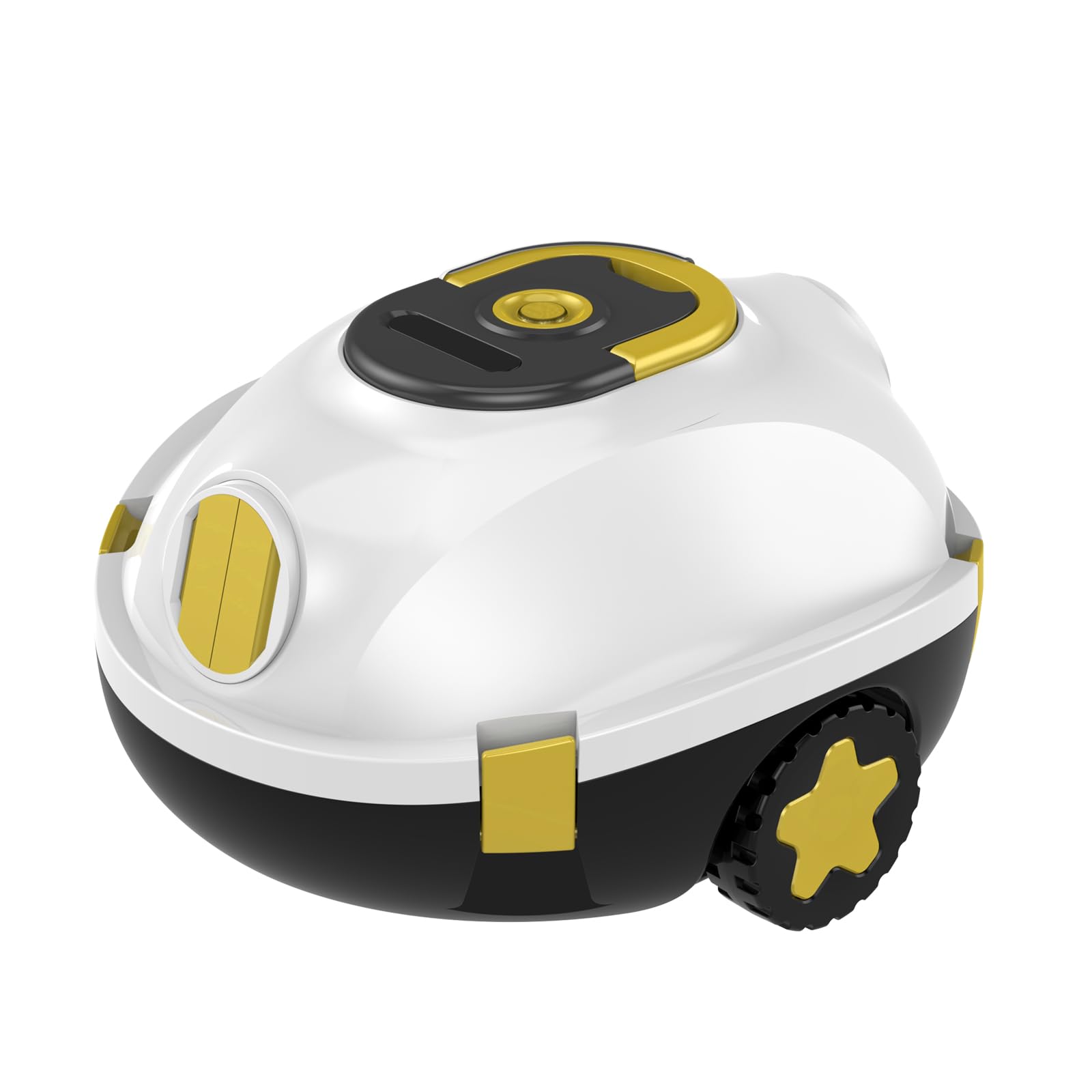 Poofata Y20S Cordless Robotic Pool Cleaner 150 Mins Runtime, Automatic Pool Vacuum with Powerful Suction, Smart Auto-Parking, Ideal for or Above Ground & Inground Pools up to 1100 sq.ft Yellow