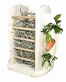 ohne Heu und Frischfutter Elmato 12858 Futtertower für Heu und Karotten Futterraufe