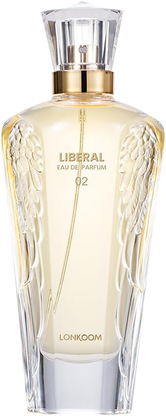 Lonkoom LIBERAL 02 Perfume for Women, 3.4 fl oz/100ml Eau de Parfum Spray Long-Lasting Fragrance, Floral Notes of Bergamot, Rose, Lris, Woody, Musk, Powdery Notes