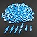 Twidec/100PCS Nylon Spade Connectors Kit 16-14 Gauge Quick Disconnect Fully Insulated Male and Female Wire Spade Terminal Assortment Kit Blue N-025-BU