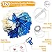 Bloonsy Blue Balloon Garland Kit | Balloon Arch Kit with Blue and White Balloons | 120 Pack | Silver Confetti, Navy Blue, Royal Blue Balloons | Blue & Silver Baby Shower Boy Party Decorations