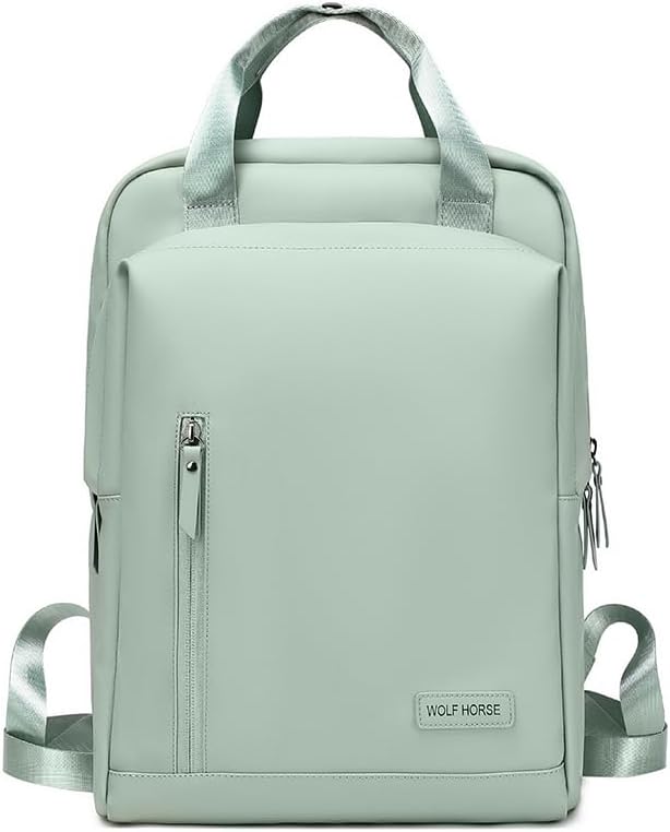 Lightweight Waterproof Travel Backpack for Women  0.6KG, 15-Inch Laptop Compartment, Anti-Theft Design, Durable & Stylish (Pink/Green/Black)