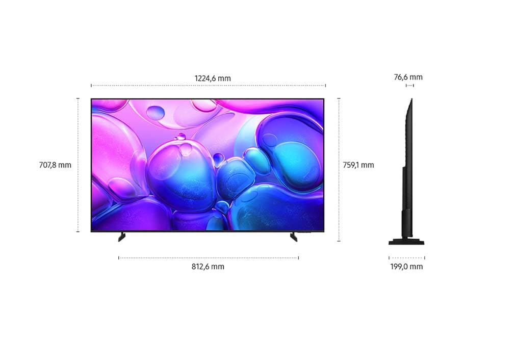 Samsung QLED 4K Q6FA 55 Zoll (138 cm) UHD Fernseher, Optimiert für Fussball, 100% Farbvolumen für satte Farben, Quantum HDR, 4K Upscaling, Kostenlos 900 Sender TV Plus, Samsung Vision AI Smart TV
