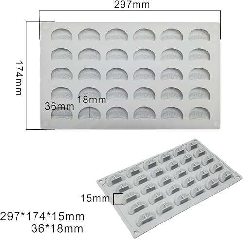 Miniatura 4 de mostsom Molde de silicona 3D para rebanadas de mandarina, segmentos naranjas, pasta de goma de fondant, molde para glaseado para decoración de