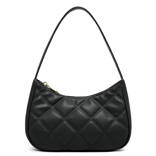 Shoulder Bags for Women, Cute Hobo Tote Handbag Mini Clutch Purse with Zipper Closure